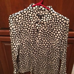 Jcrew heart blouse